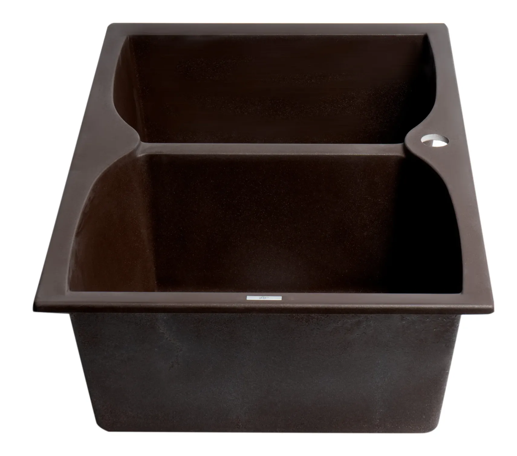 ALFI brand AB3220DI-C Chocolate 32" Drop-In Double Bowl Granite Composite Kitchen Sink