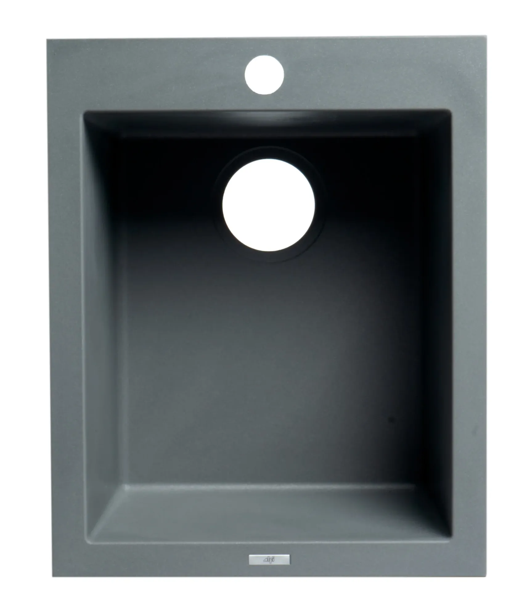 ALFI brand AB1720DI-T Titanium 17" Drop-In Rectangular Granite Composite Kitchen Prep Sink