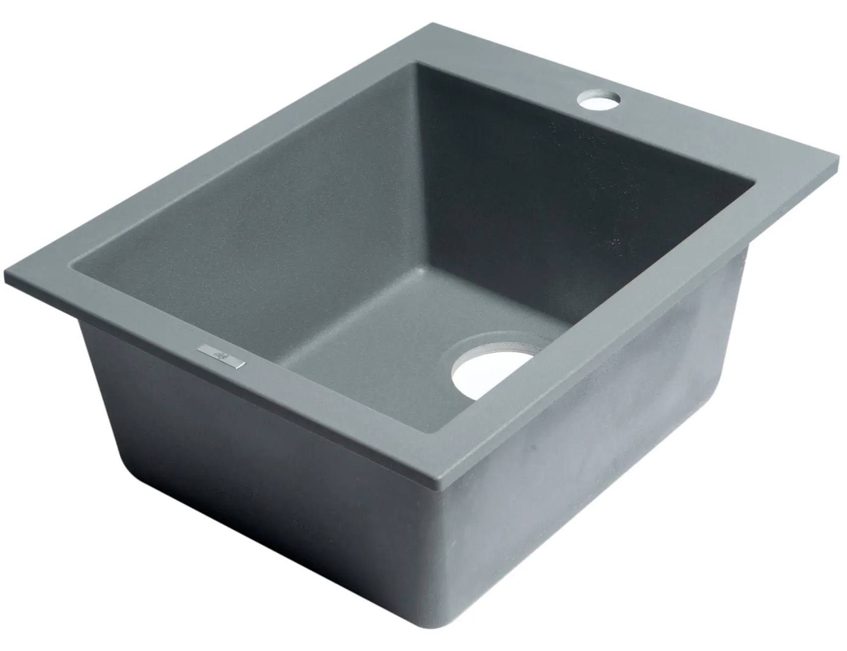ALFI brand AB1720DI-T Titanium 17" Drop-In Rectangular Granite Composite Kitchen Prep Sink