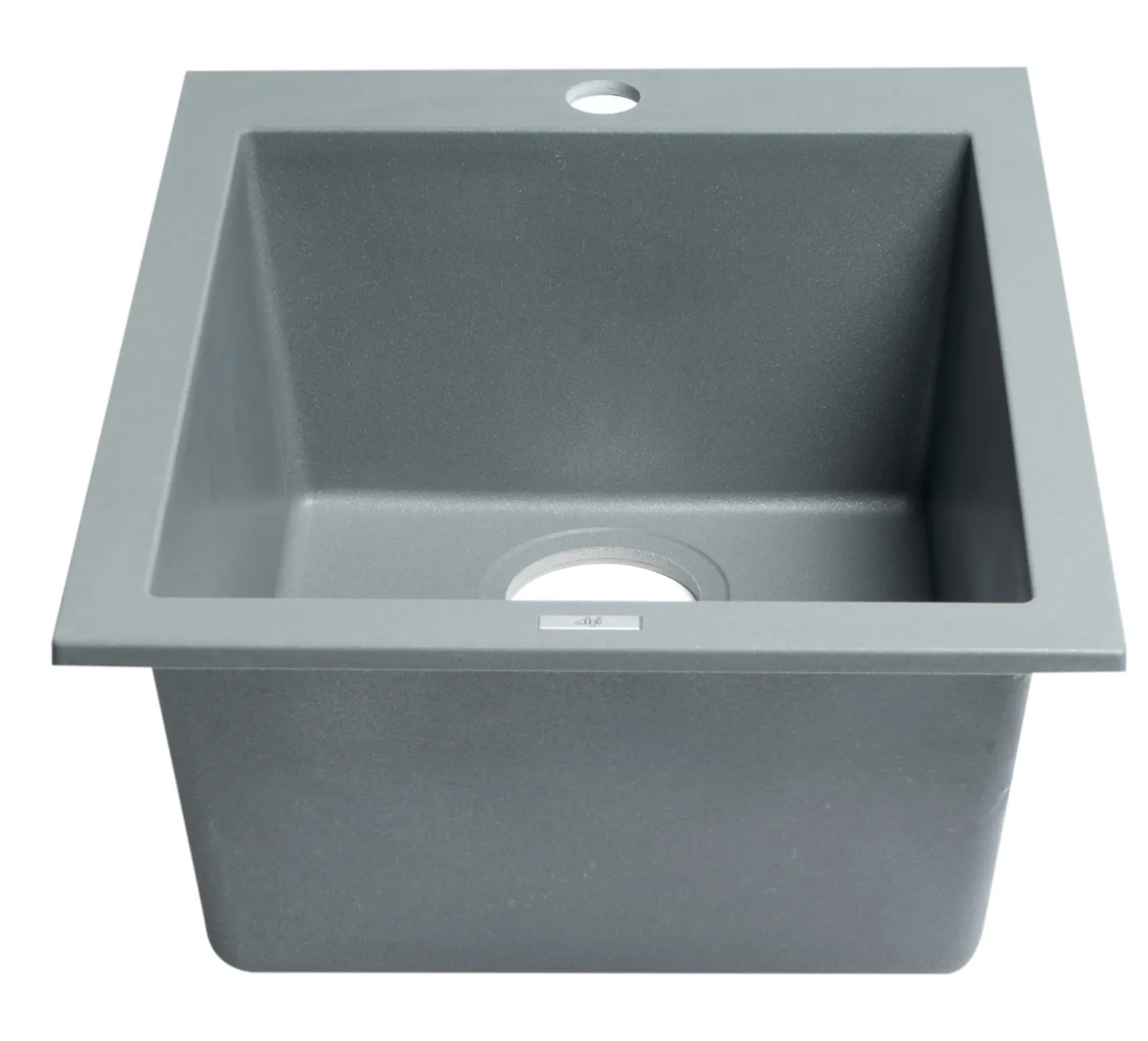 ALFI brand AB1720DI-T Titanium 17" Drop-In Rectangular Granite Composite Kitchen Prep Sink
