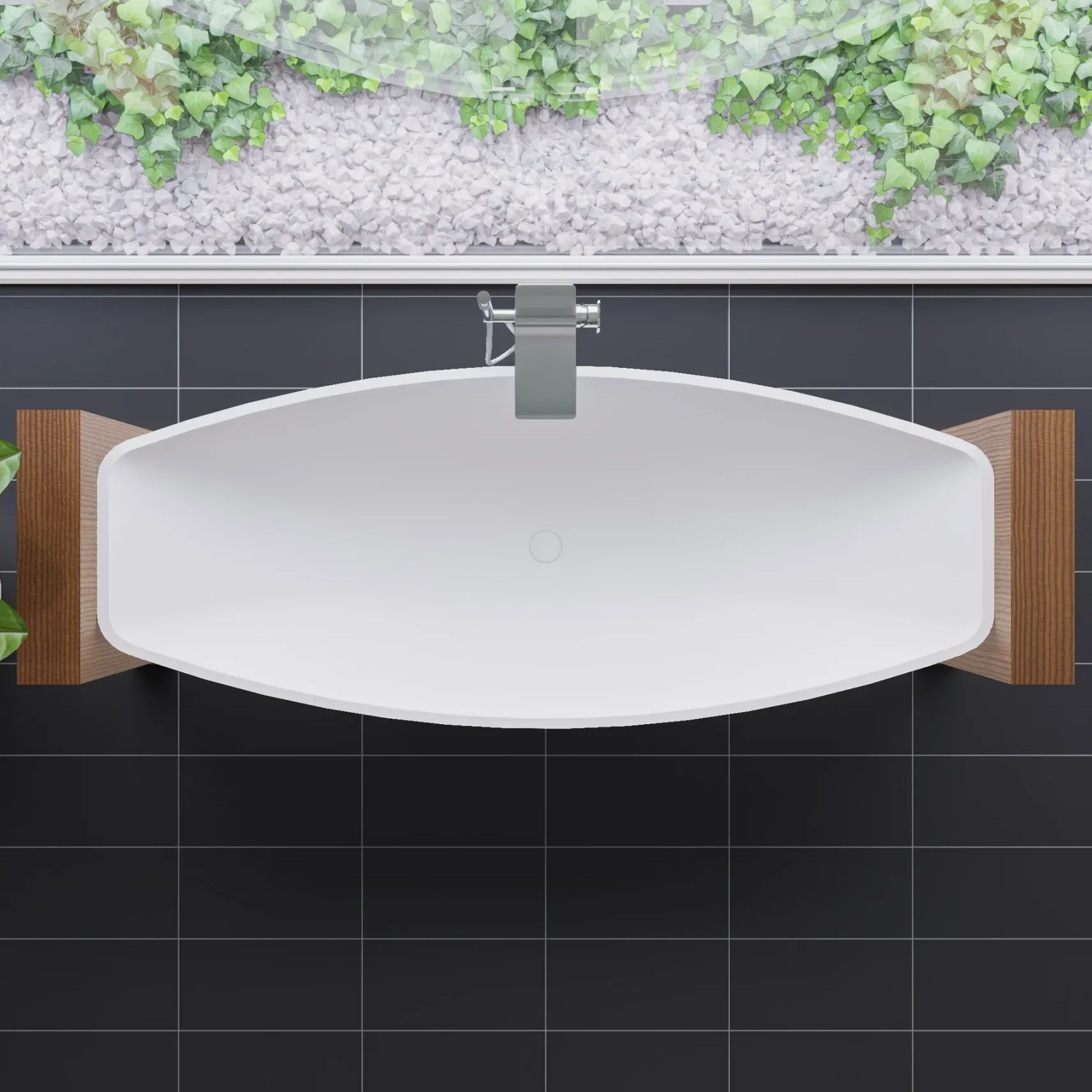 ALFI brand AB2875-PC Polished Chrome Free Standing Floor Mounted Bath Tub Filler
