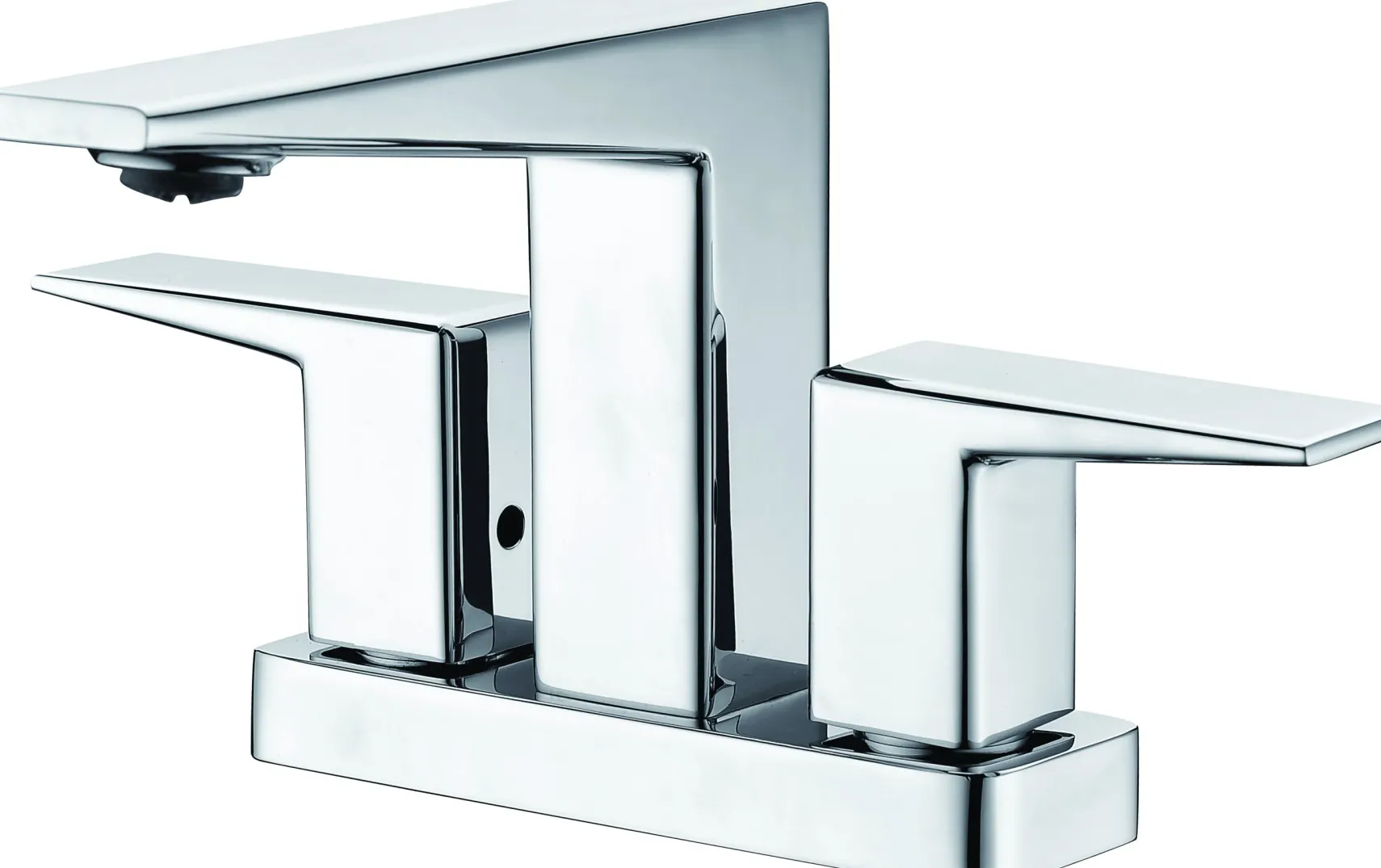 ALFI brand AB1020-PC Polished Chrome Two-Handle 4'' Centerset Bathroom Faucet