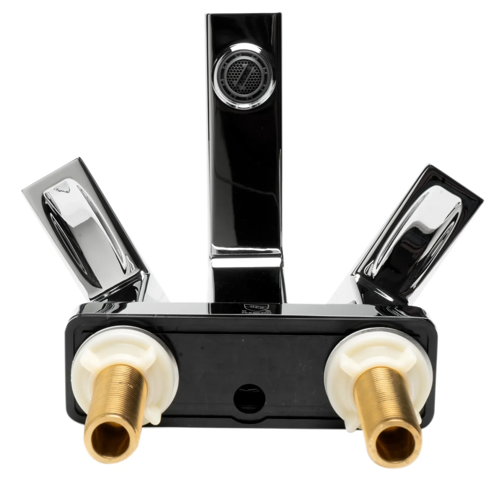 ALFI brand AB1020-PC Polished Chrome Two-Handle 4'' Centerset Bathroom Faucet