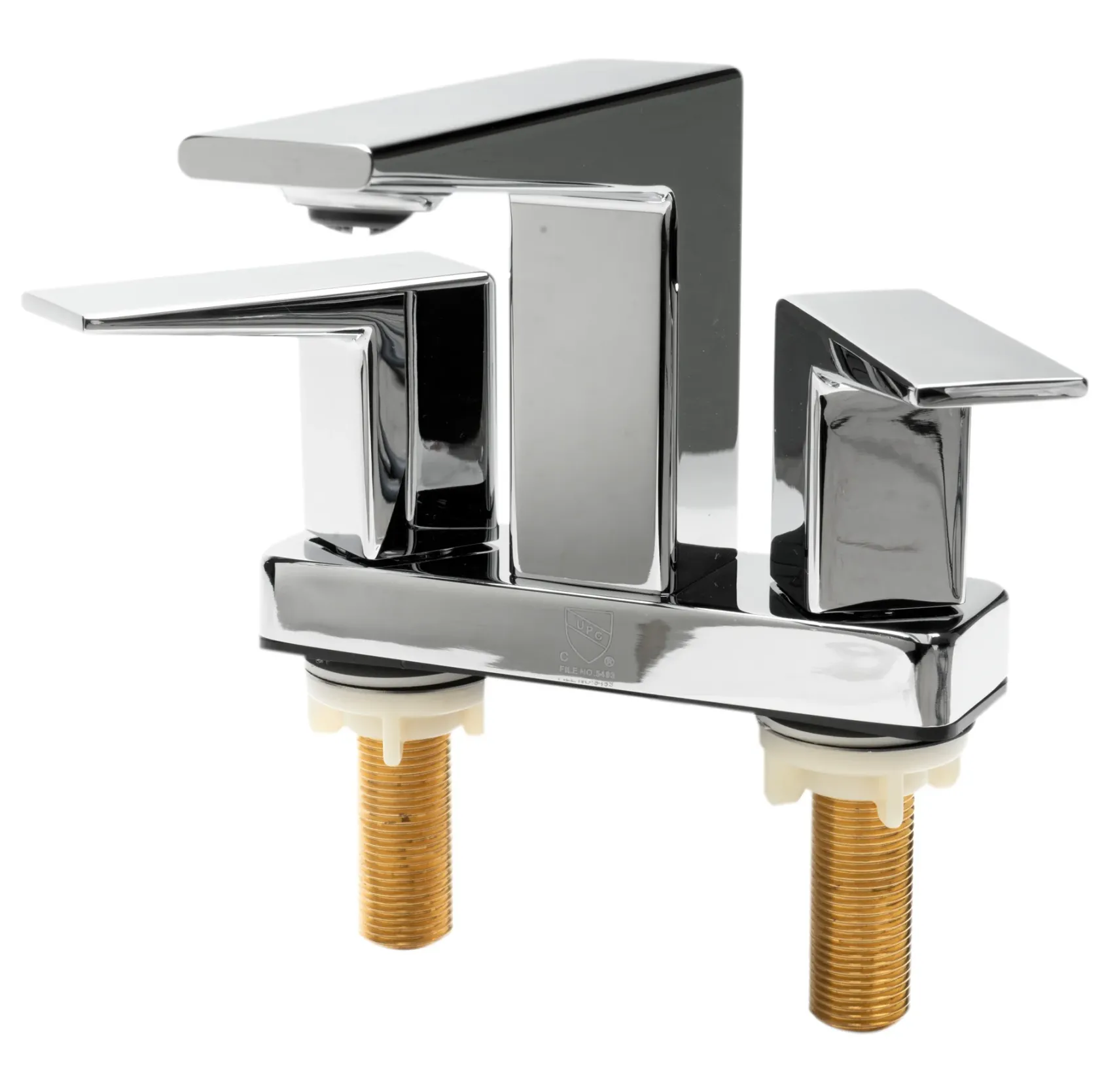 ALFI brand AB1020-PC Polished Chrome Two-Handle 4'' Centerset Bathroom Faucet