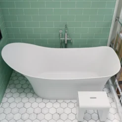 ALFI brand AB2553-PC Polished Chrome Free Standing Floor Mounted Bath Tub Filler