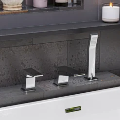 ALFI brand, AB2464-PC Polished Chrome Tub Filler & Shower Head