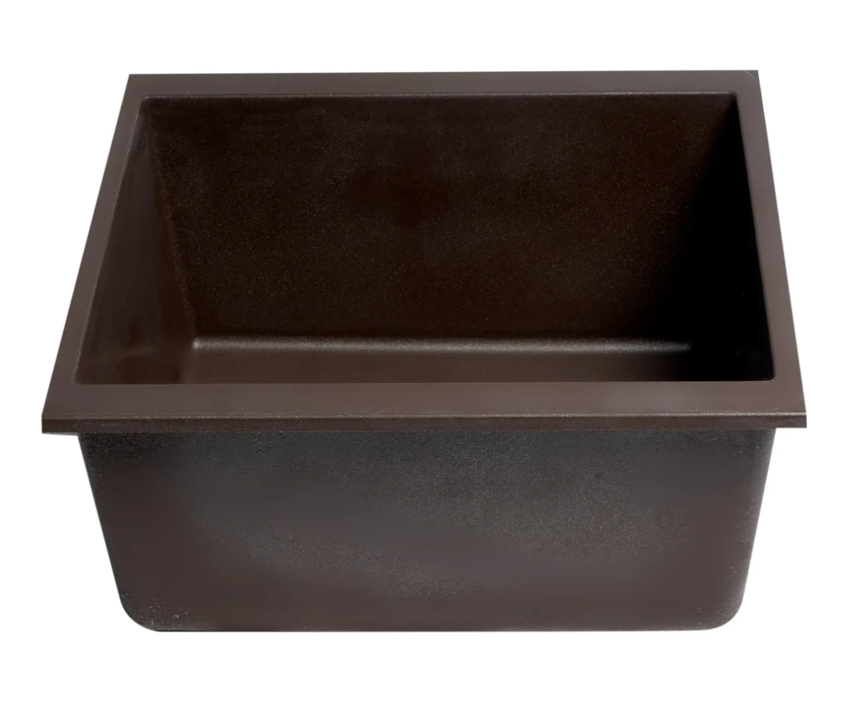 ALFI brand AB1720UM-C Chocolate 17" Undermount Rectangular Granite Composite Kitchen Prep Sink