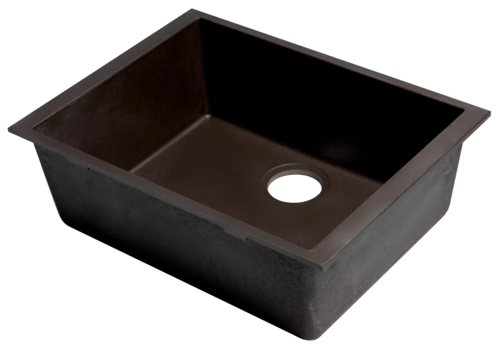 ALFI brand AB2420UM-C Chocolate 24" Undermount Single Bowl Granite Composite Kitchen Sink