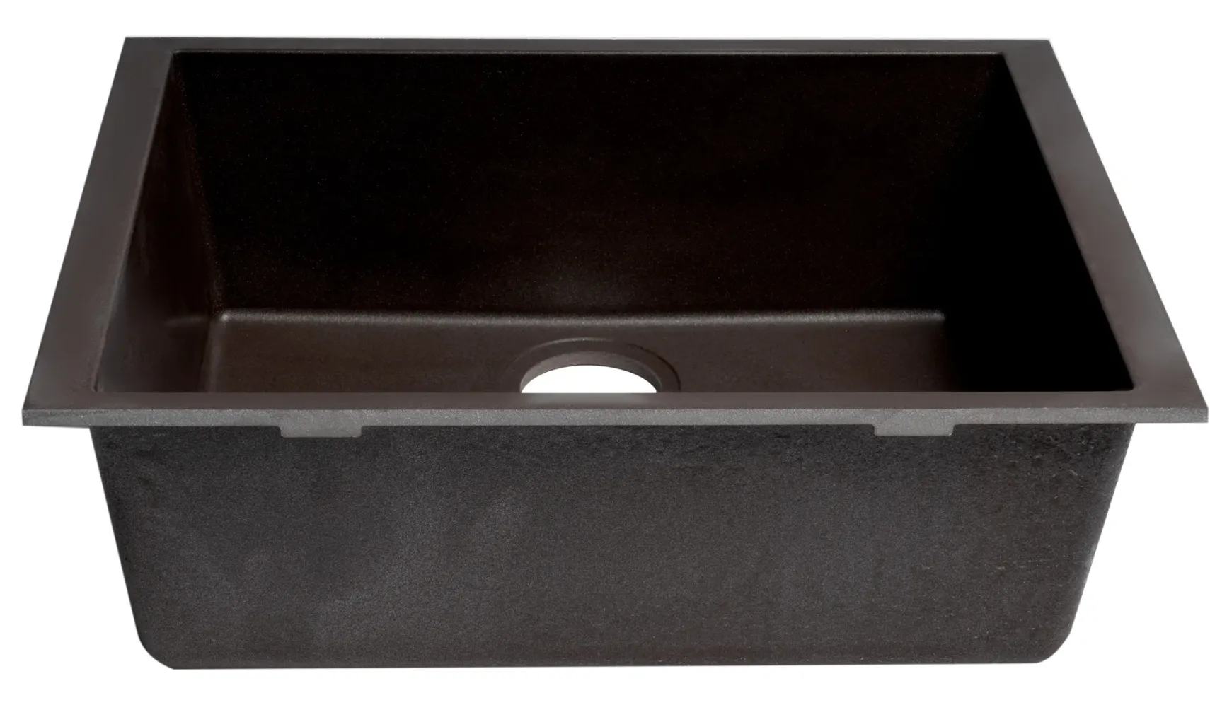 ALFI brand AB2420UM-C Chocolate 24" Undermount Single Bowl Granite Composite Kitchen Sink