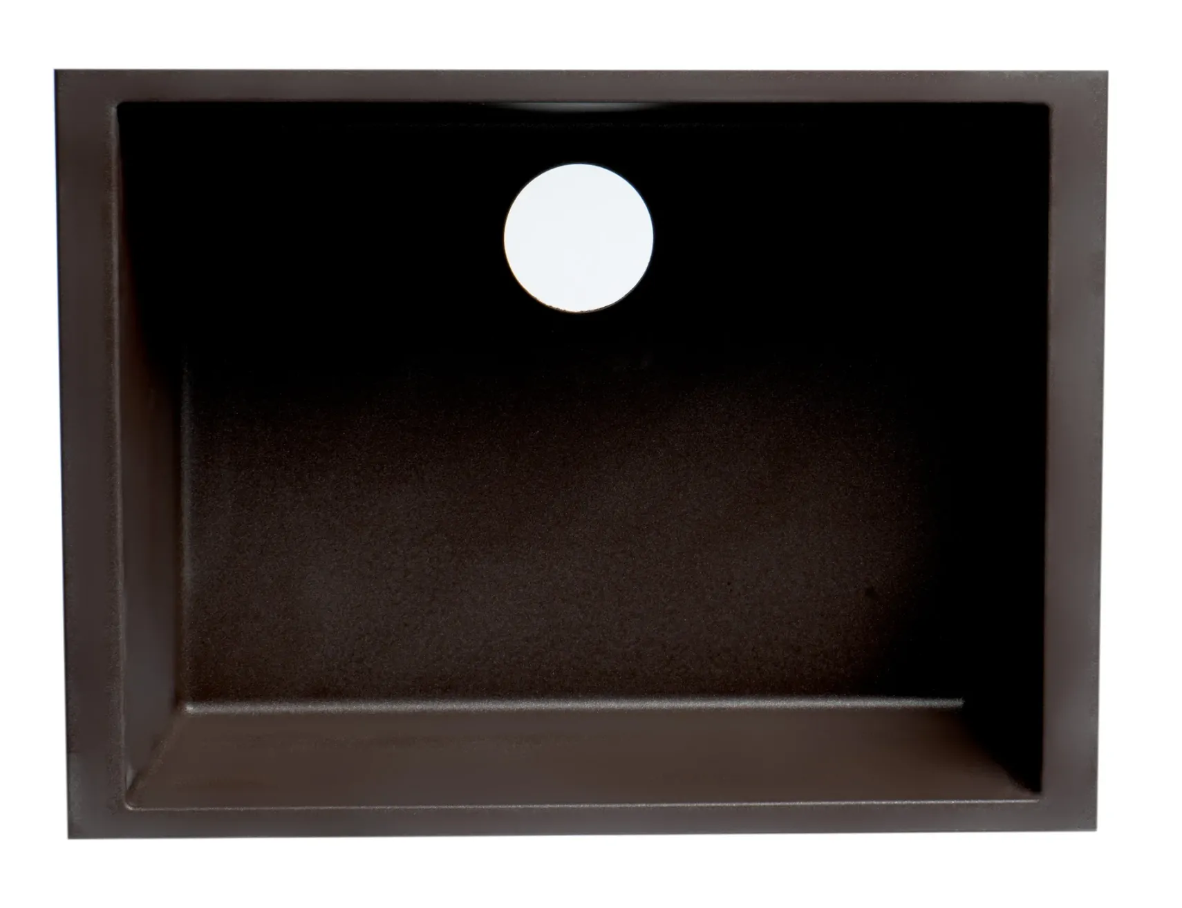 ALFI brand AB2420UM-C Chocolate 24" Undermount Single Bowl Granite Composite Kitchen Sink