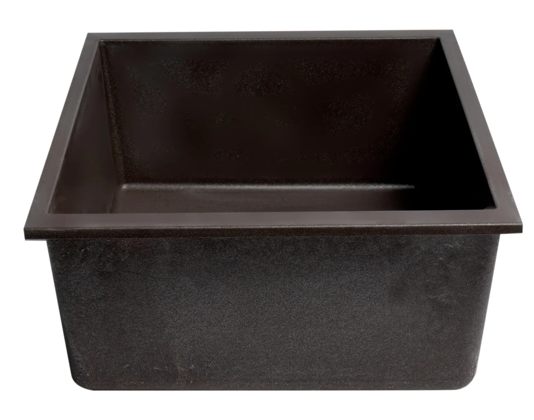 ALFI brand AB2420UM-C Chocolate 24" Undermount Single Bowl Granite Composite Kitchen Sink
