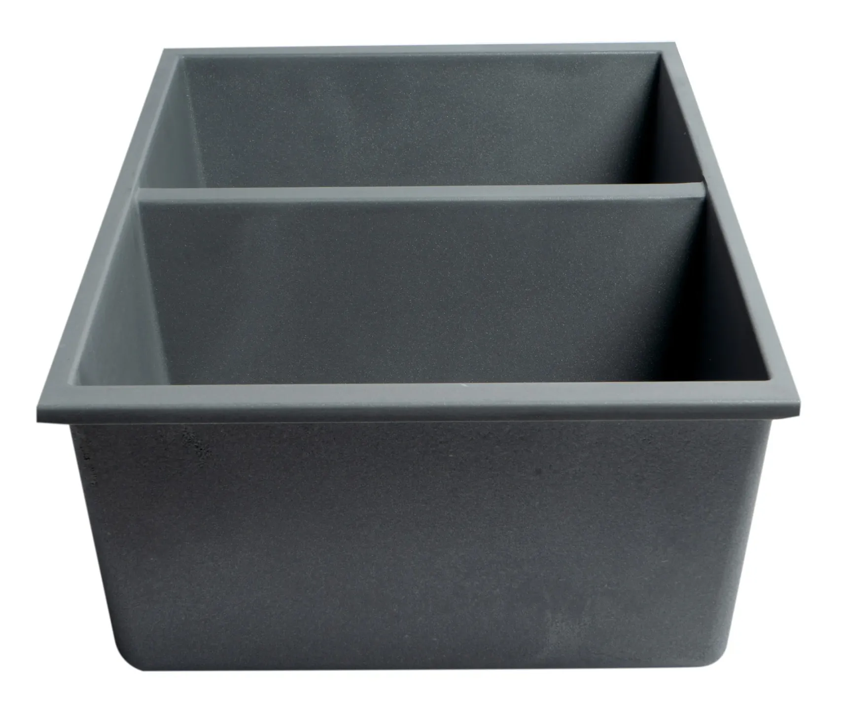 ALFI brand AB3420UM-T Titanium 34" Undermount Double Bowl Granite Composite Kitchen Sink