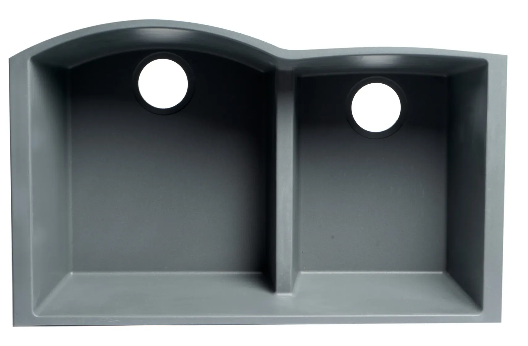 ALFI brand AB3320UM-T Titanium 33" Double Bowl Undermount Granite Composite Kitchen Sink