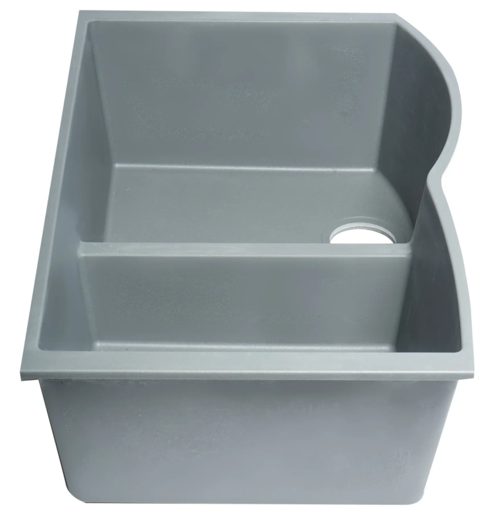 ALFI brand AB3320UM-T Titanium 33" Double Bowl Undermount Granite Composite Kitchen Sink