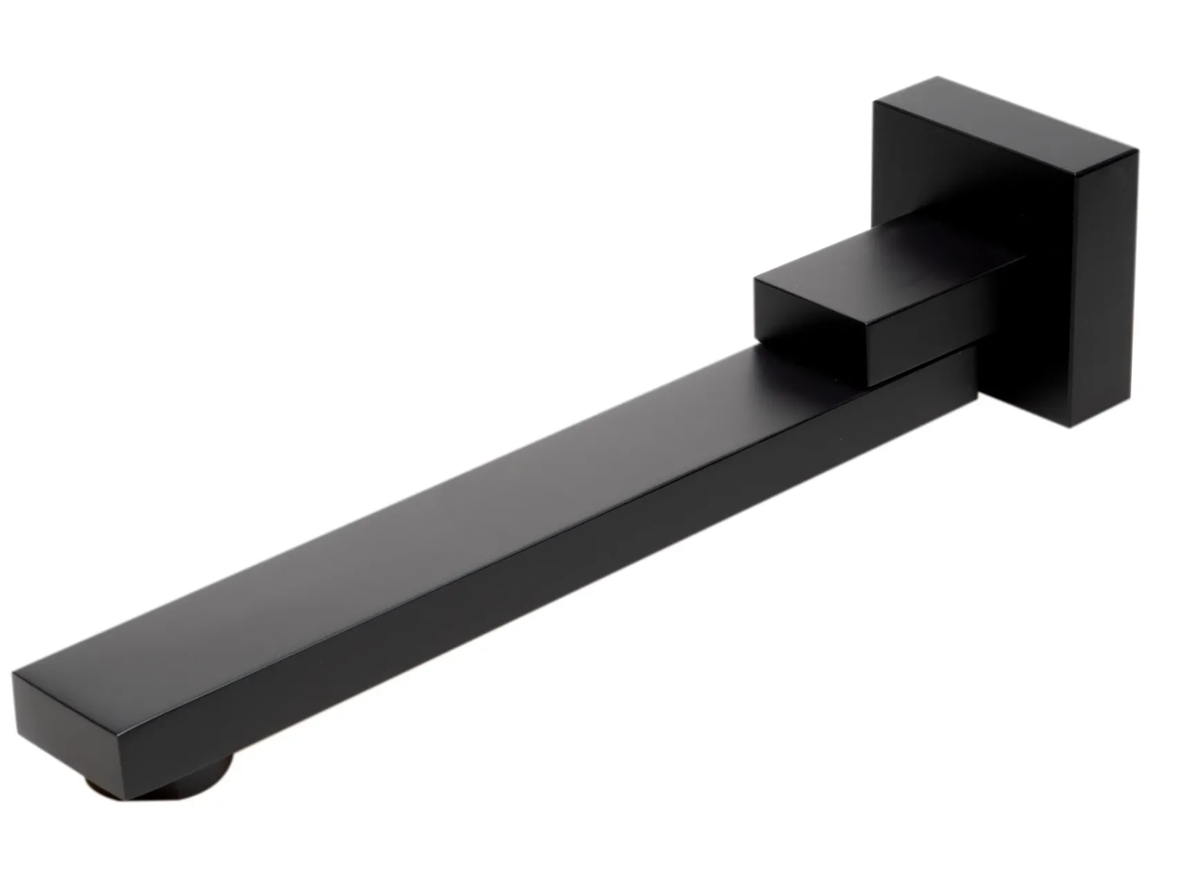 ALFI brand Brass, AB7701-BM Black Matte Square Foldable Tub Spout