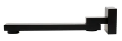 ALFI brand Brass, AB7701-BM Black Matte Square Foldable Tub Spout