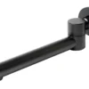 ALFI brand Brass, AB6601-BM Black Matte Round Foldable Tub Spout