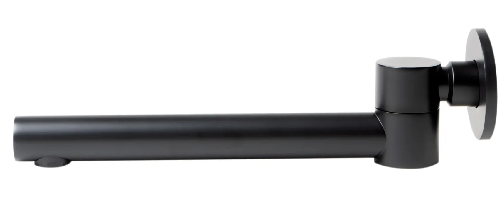 ALFI brand Brass, AB6601-BM Black Matte Round Foldable Tub Spout