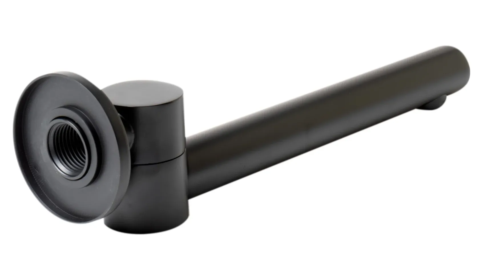 ALFI brand Brass, AB6601-BM Black Matte Round Foldable Tub Spout
