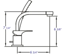 ALFI brand Brass, AB2703-BN Brushed Nickel Deck Mounted Tub Filler and Round Hand Held Shower Head
