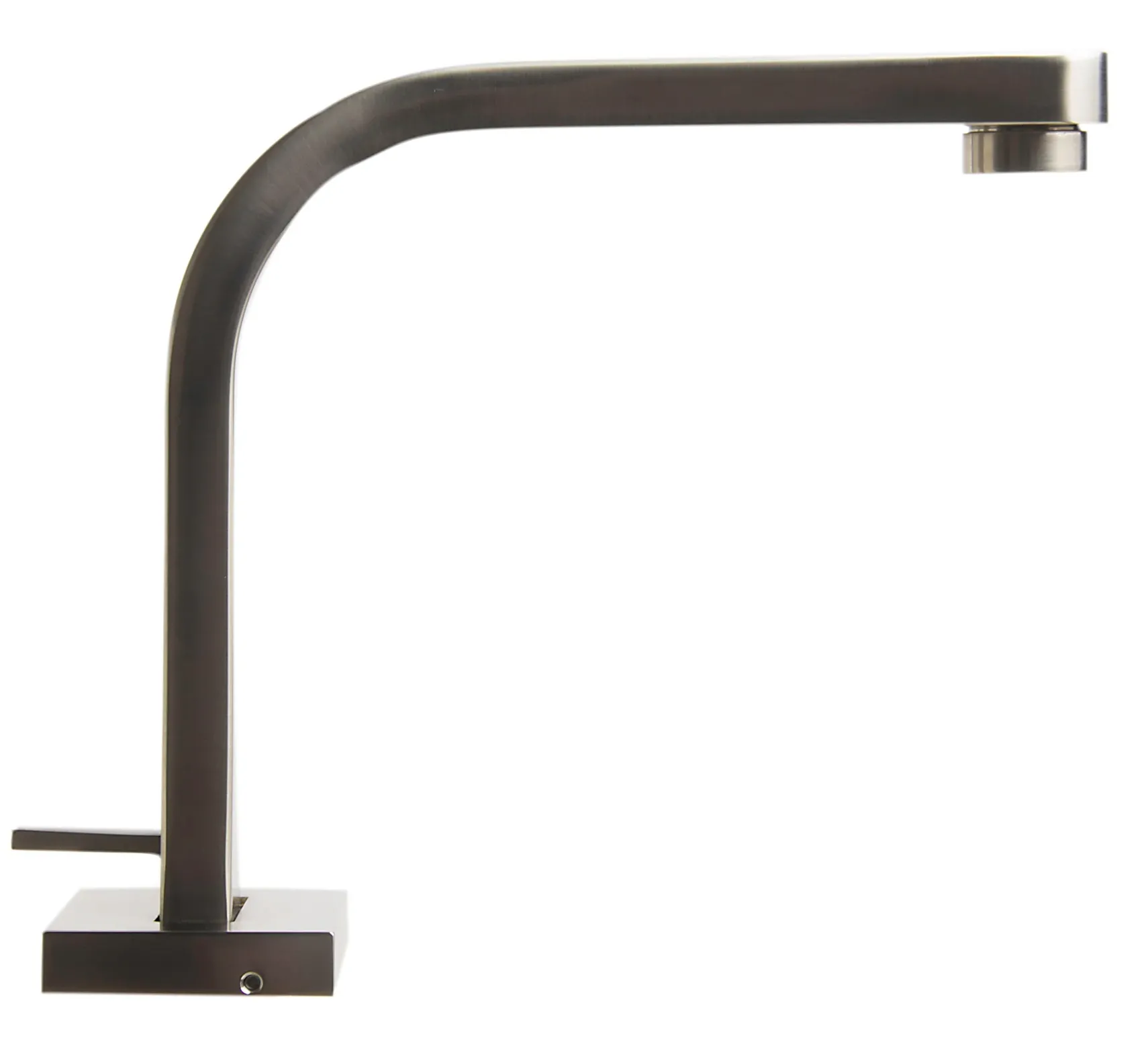 ALFI brand Brass, AB2703-BN Brushed Nickel Deck Mounted Tub Filler and Round Hand Held Shower Head