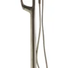 ALFI brand Brass, AB2758-BN Brushed Nickel Floor Mounted Tub Filler + Mixer /w additional Hand Held Shower Head
