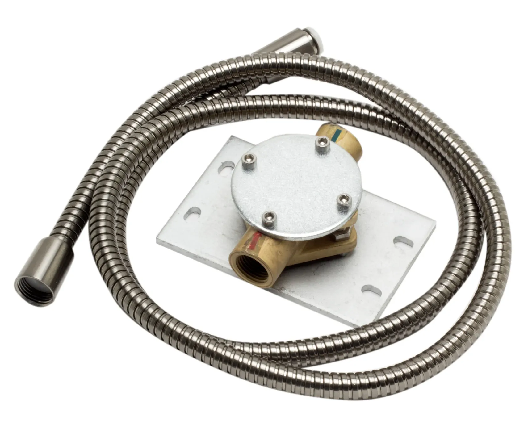 ALFI brand Brass, AB2843-BN Brushed Nickel Single Hole Floor Mounted Waterfall Tub Filler