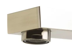 ALFI brand Brass, AB2322-BN Brushed Nickel Deck Mounted Tub Filler and Square Hand Held Shower Head