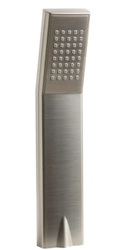 ALFI brand Brass, AB2322-BN Brushed Nickel Deck Mounted Tub Filler and Square Hand Held Shower Head