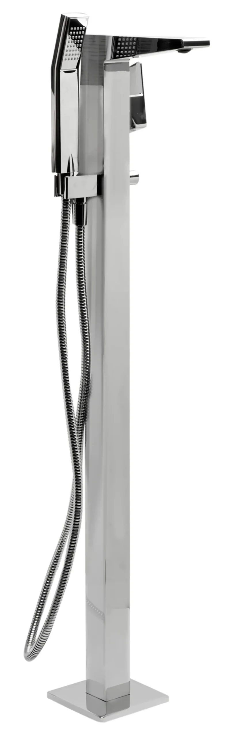 ALFI brand Brass, AB2475-PC Polished Chrome Single Hole Floor Mounted Tub Filler