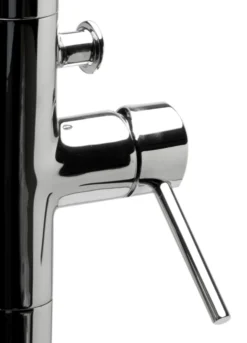 ALFI brand Brass, AB2534-PC Polished Chrome Single Lever Floor Mounted Tub Filler Mixer w Hand Held Shower Head