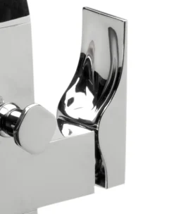 ALFI brand Brass, AB2180-PC Polished Chrome Single Lever Floor Mounted Tub Filler Mixer w Hand Held Shower Head