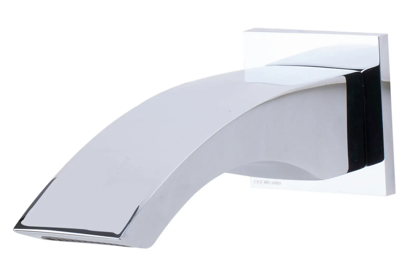ALFI brand Brass, AB3301-PC Polished Chrome Curved Wallmounted Tub Filler Bathroom Spout
