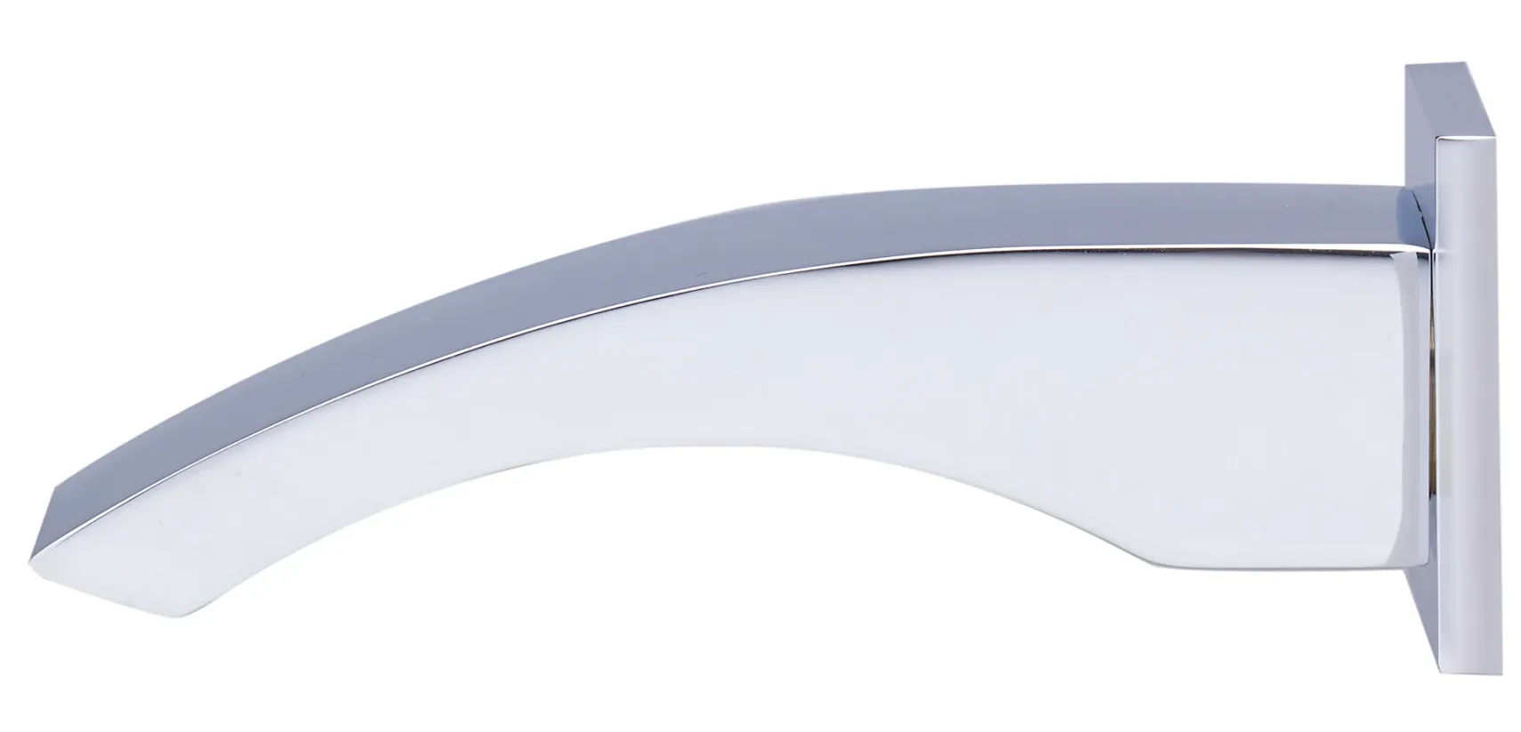 ALFI brand Brass, AB3301-PC Polished Chrome Curved Wallmounted Tub Filler Bathroom Spout