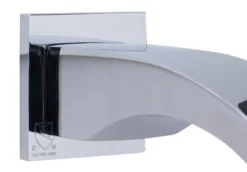 ALFI brand Brass, AB3301-PC Polished Chrome Curved Wallmounted Tub Filler Bathroom Spout