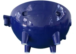 ALFI brand Circle Bathtub, Dark Blue, FireHotTub-DB