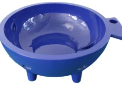 ALFI brand Circle Bathtub, Dark Blue, FireHotTub-DB