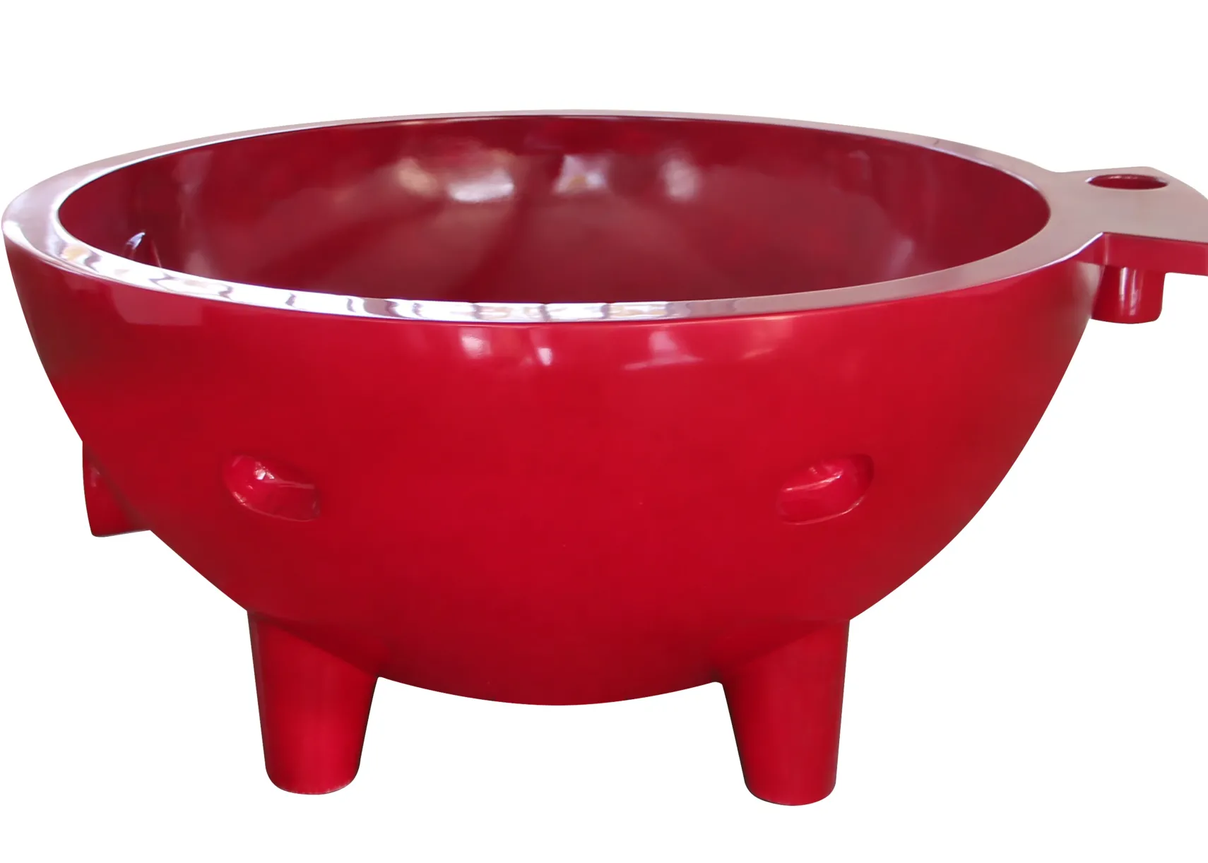 ALFI brand Circle Bathtub, Red, FireHotTub-RW