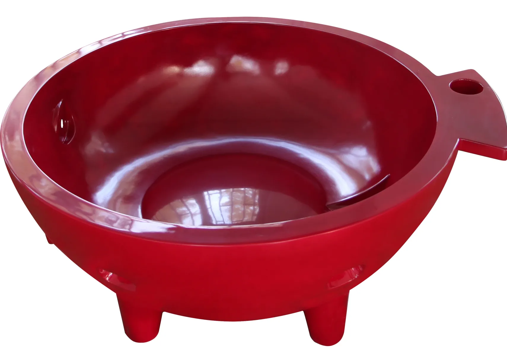 ALFI brand Circle Bathtub, Red, FireHotTub-RW