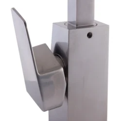ALFI Brushed Nickel Gooseneck Single Hole Bathroom Faucet, AB3470-BN