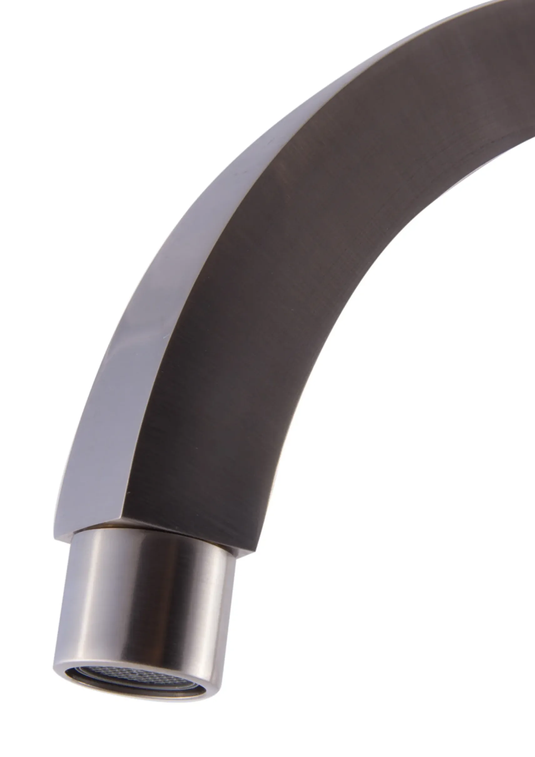 ALFI Brushed Nickel Gooseneck Single Hole Bathroom Faucet, AB3470-BN