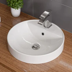 ALFI Brushed Nickel Single Lever Bathroom Faucet, AB1586-BN