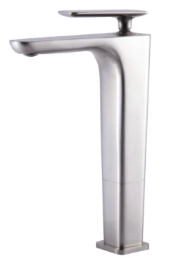 ALFI Brushed Nickel Tall Single Hole Modern Bathroom Faucet, AB1778-BN