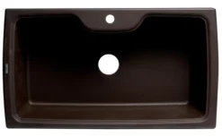 ALFI Chocolate 35" Drop-In Single Bowl Granite Composite Kitchen Sink, AB3520DI-C
