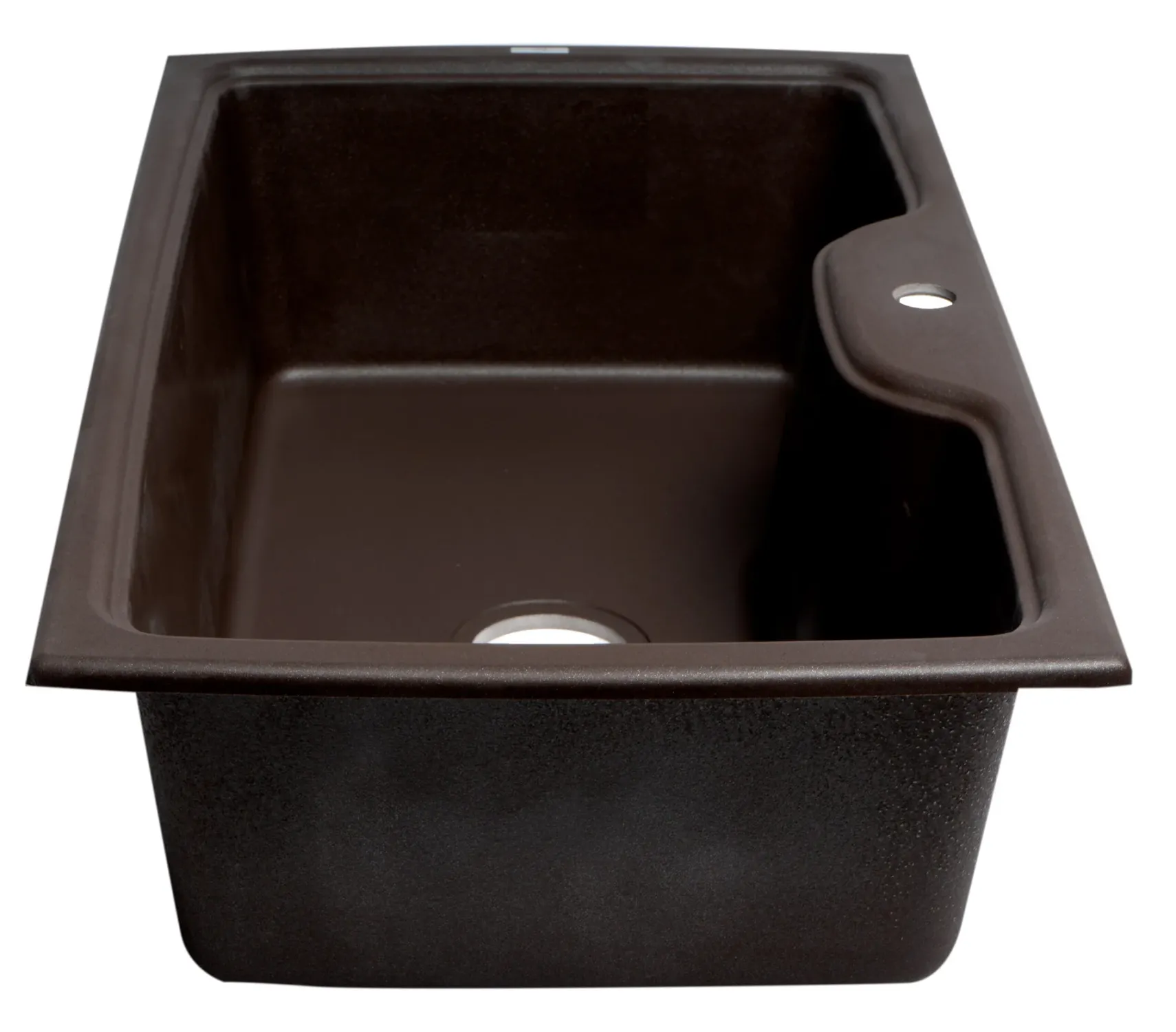 ALFI Chocolate 35" Drop-In Single Bowl Granite Composite Kitchen Sink, AB3520DI-C