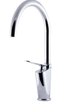 ALFI Polished Chrome Gooseneck Single Hole Bathroom Faucet, AB3600-PC