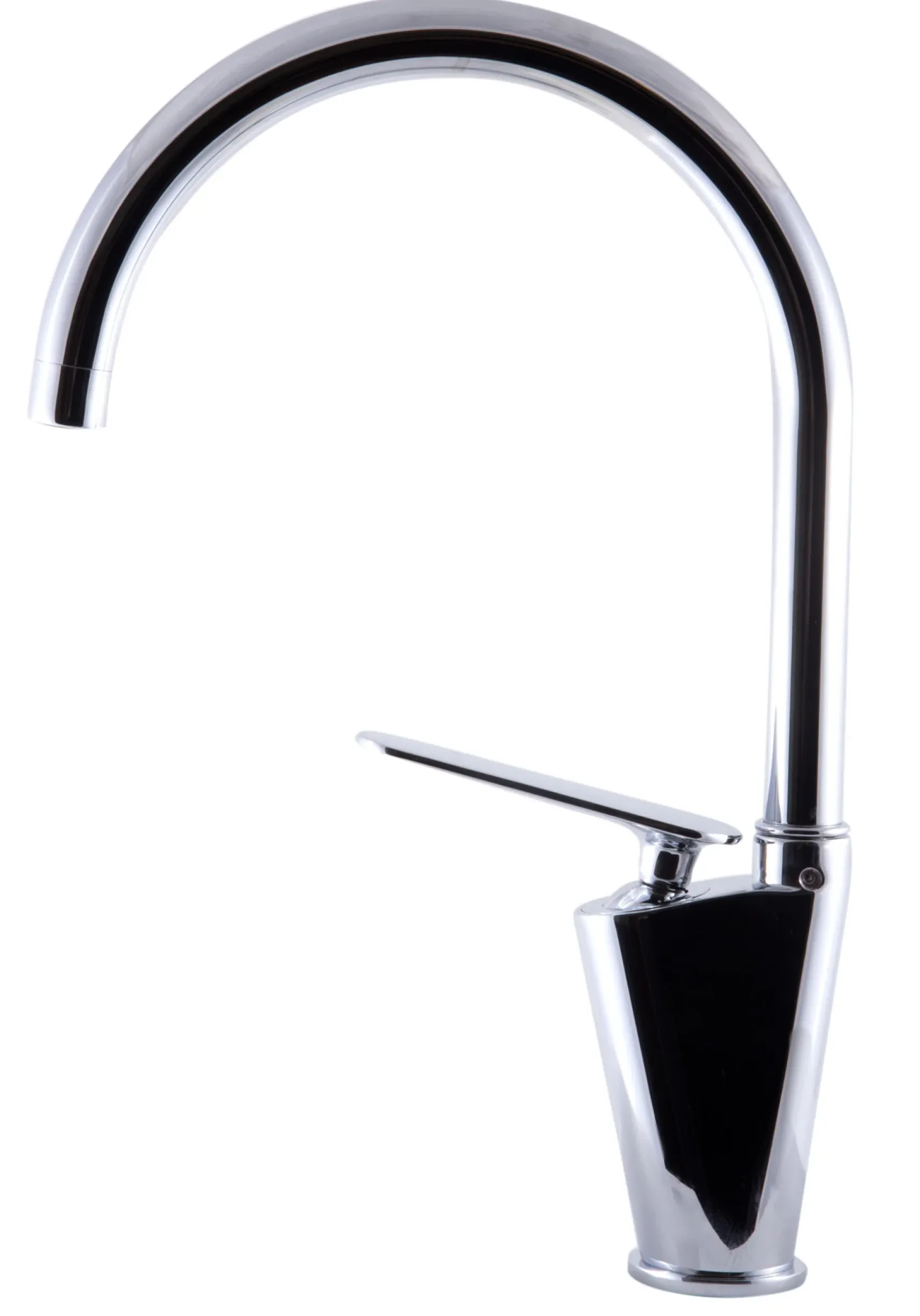 ALFI Polished Chrome Gooseneck Single Hole Bathroom Faucet, AB3600-PC