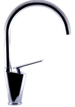 ALFI Polished Chrome Gooseneck Single Hole Bathroom Faucet, AB3600-PC