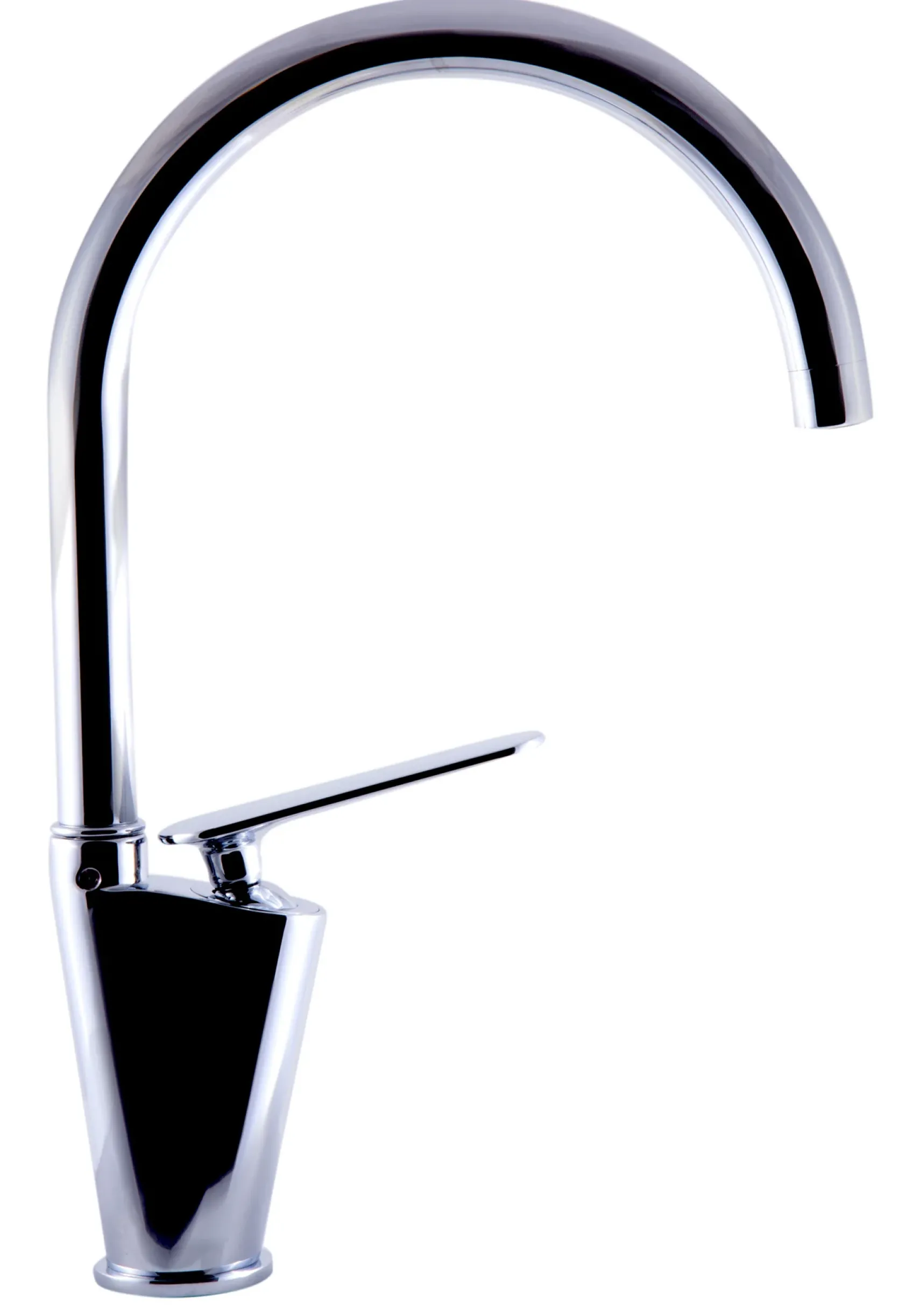 ALFI Polished Chrome Gooseneck Single Hole Bathroom Faucet, AB3600-PC
