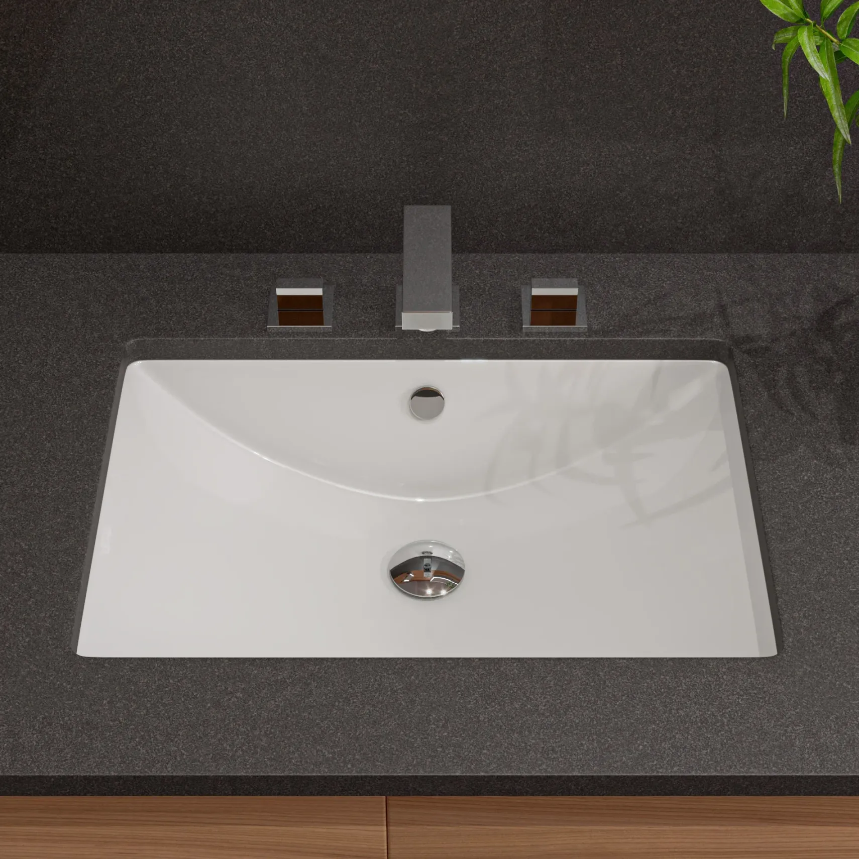 ALFI Polished Chrome Modern Widespread Bathroom Faucet, AB1322-PC